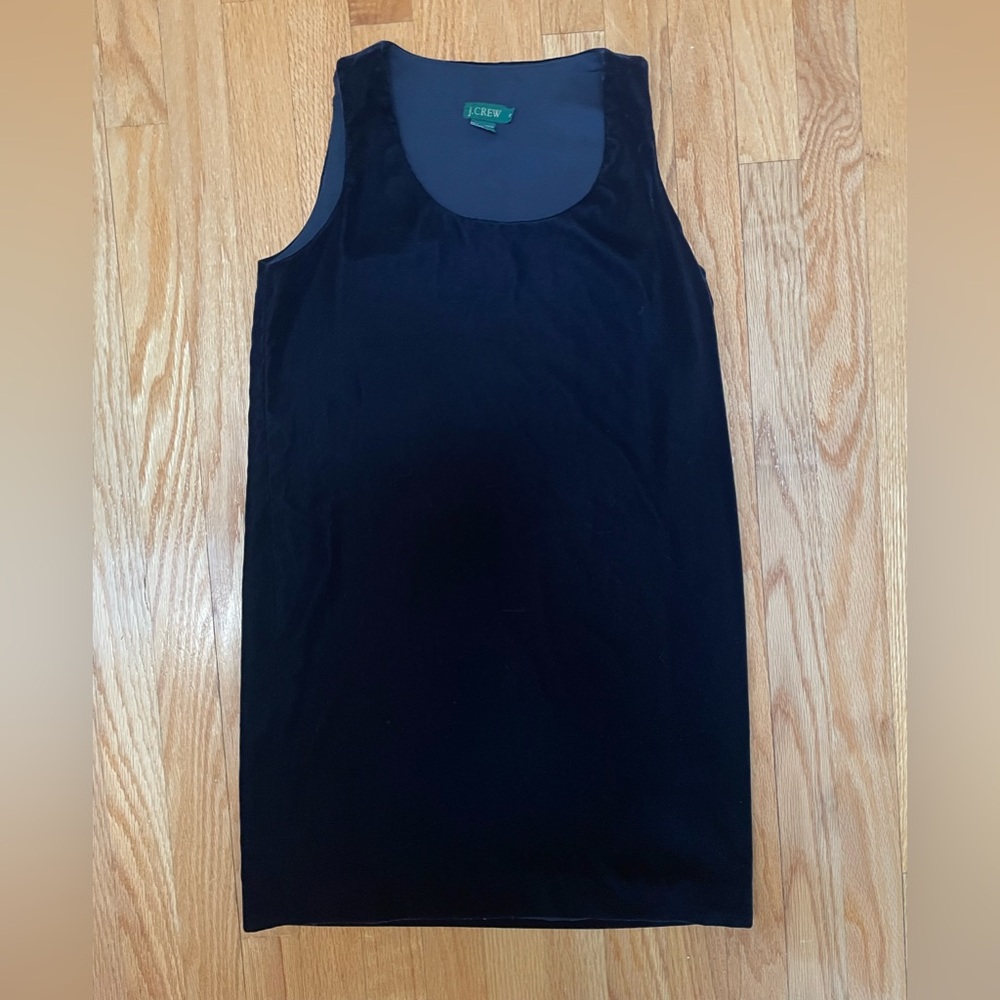 J. Crew Mini Velvet Dress Navy Blue